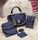 StylishGirl_sLeatherHandBagSet-5PcsinBlue_Black_Maroon_Pink1