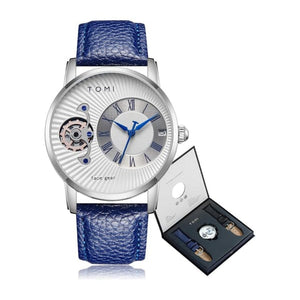 TOMIT-104FaceStrapWatchStylishAnalogWristwatchwithSoftStrapCasual_FashionableTimepieceforMenandWomenblackcolour2